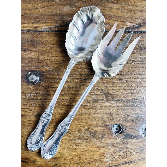 Antique Silver Plated Tiffany & Co Serving Utensils - a Pair For Sale - Image 10 of 10