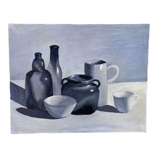 Mid 20th Century Pat Berger Still Life Oil Painting For Sale