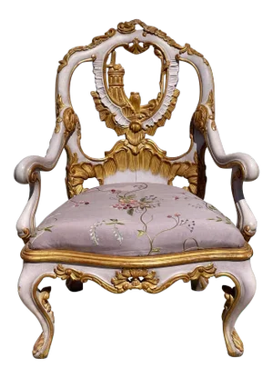 Venetian Purple Palazzo Arm Chair by Charles Pollock for William Switzer
