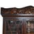 Brown Antique Hand-Carved and Decorated Wood China Cabinet For Sale - Image 8 of 10