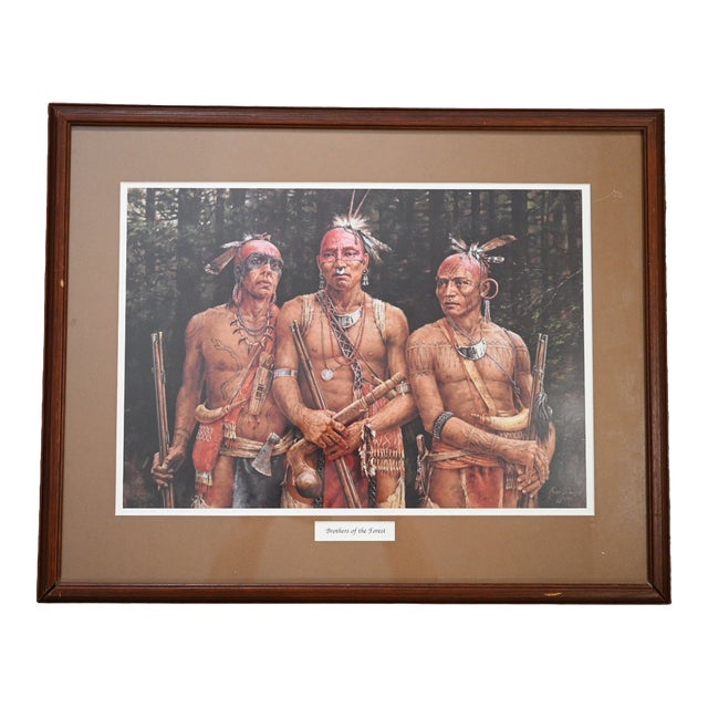 1990s Robert Griffing "Brothers of the Forest" Signed Limited Edition Lithograph For Sale