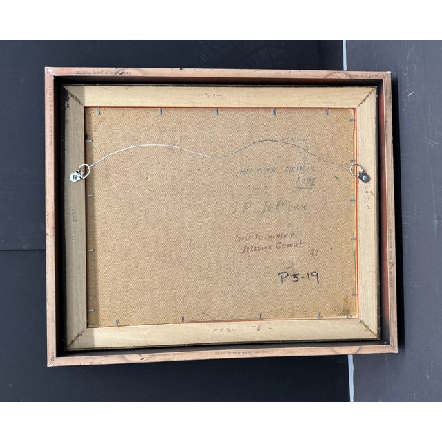 1990s "Yellow Sea", Joseph Puchinskiy, Oil on Press Board Panel, D. 1992 For Sale - Image 5 of 5