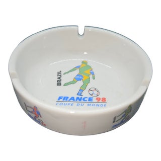 Official Vintage 1998 Fifa World Cup France Ceramic Ashtray. For Sale