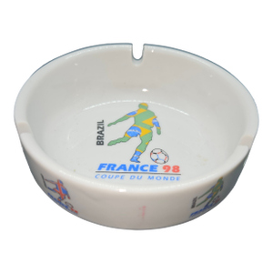 Official Vintage 1998 Fifa World Cup France Ceramic Ashtray.