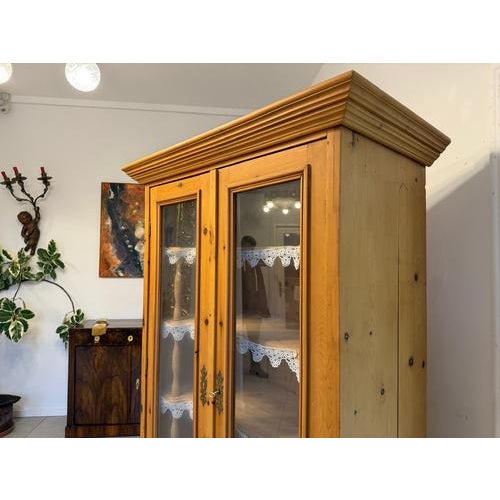 Wood Vintage Farmhaise Rustic Bookcase, 1960s For Sale - Image 7 of 9