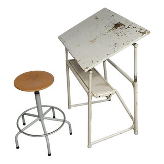 Vintage Industrial Drawing Table For Sale