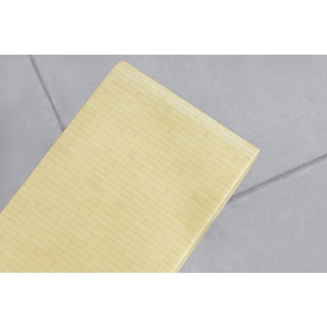 Vintage Tessellated Bone Console Table by Enrique Garcel for Jimeco Ltda For Sale - Image 12 of 14