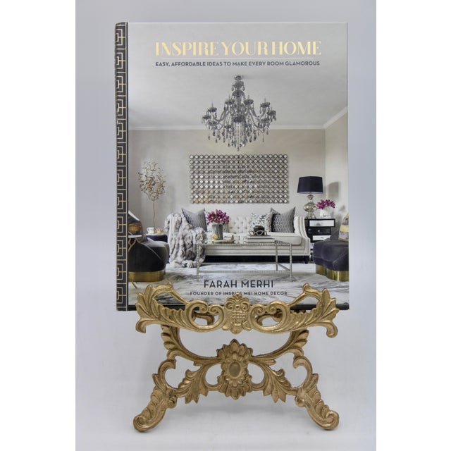 Brass 1930s Art Nouveau Brass Easel For Sale - Image 8 of 12