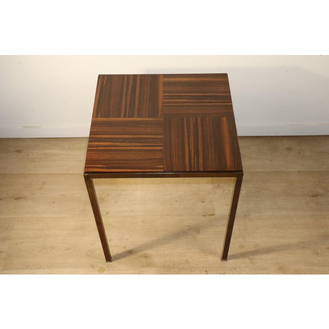 Vintage Rosewood and Bronze Side Table, 1960 For Sale - Image 12 of 18