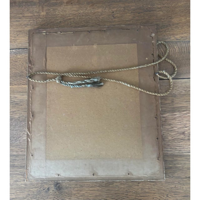 Framed Vintage English Dog Portrait For Sale - Image 4 of 4