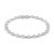 Flash effortless beauty with this stylish diamond link bracelet. This sterling silver diamond link bracelet presents the...