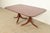 Brown Baker Furniture Style Georgian Mahogany Double Pedestal Extension Dining Table, Newly Refinished For Sale - Image 8 of 14