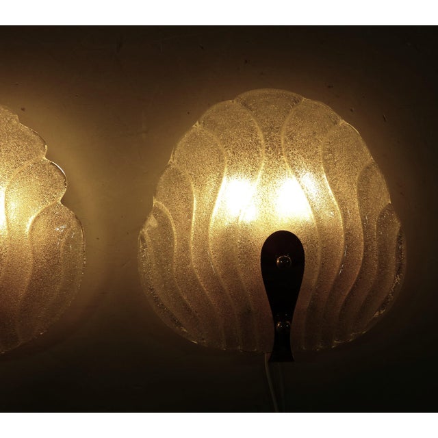 Murano Glass Wall Lamps from Hillebrand, 1960s, Set of 2 For Sale - Image 17 of 18