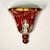 Chinoiserie 1980s Vintage Chinoiserie Hollywood Regency Boho Chic Large Ceramic Wall Pocket, After Mottahedeh For Sale - Image 3 of 16