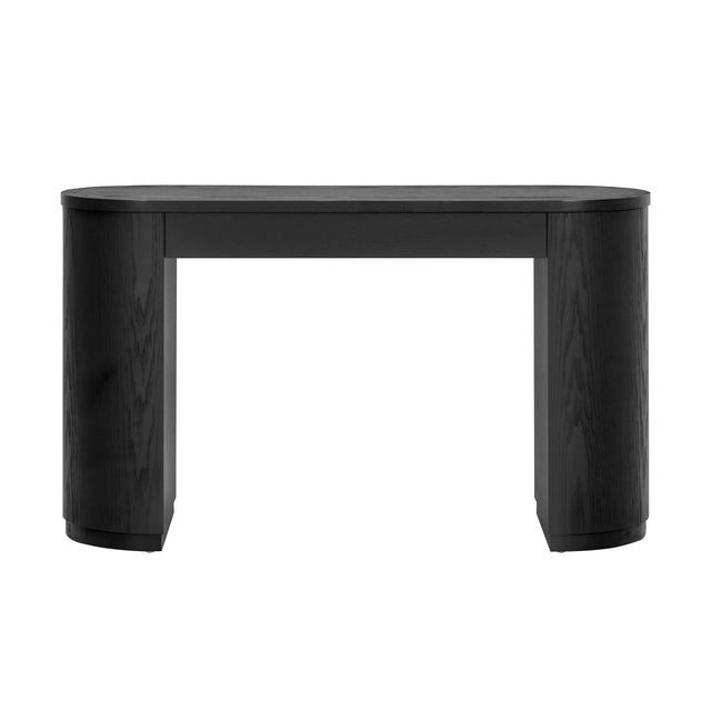 Marlow Black Wood Writing Desk For Sale - Image 4 of 11