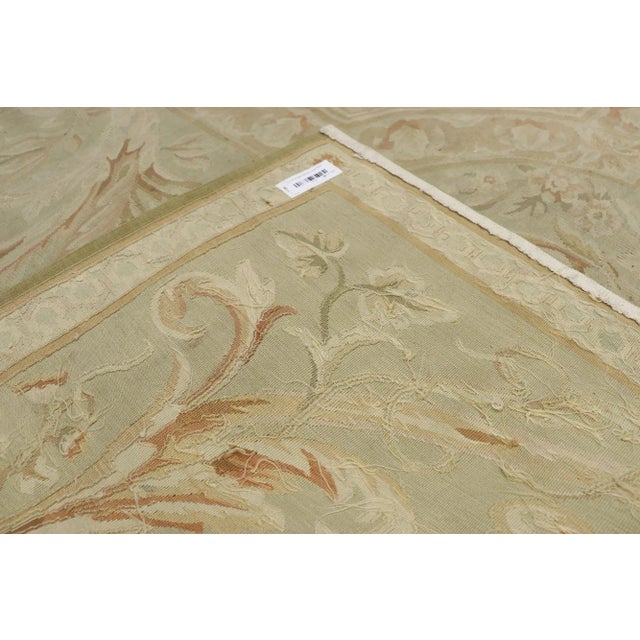 Late 20th Century Vintage Chinese Aubusson Style Rug - 07'11 X 10'02 For Sale - Image 5 of 7