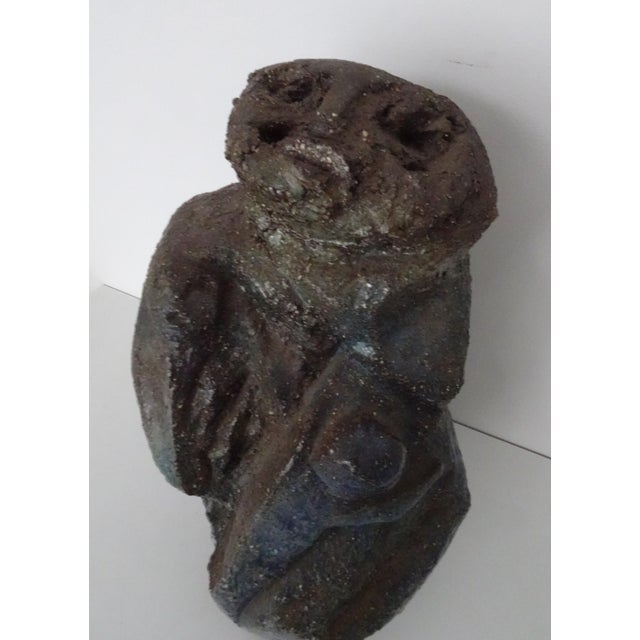 Mid-Century Modern Abstract Belgian Ceramic Sculpture of Mother with Child by Paul De Bruyne, 1960s For Sale - Image 3 of 18