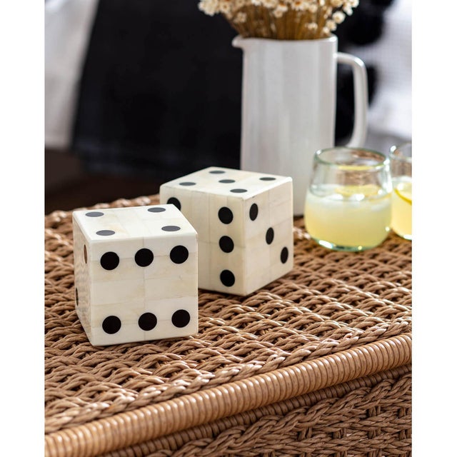 The perfect classic, decorative addition to a desk, table top or display area, these oversized dice have been constructed...