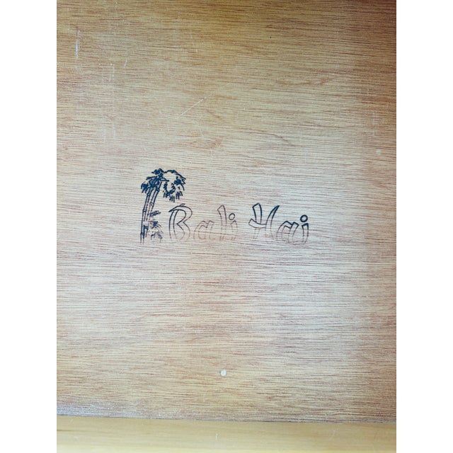 Wood Vintage Henry Link Bali Hai Faux Bamboo 6-Drawer Double Dresser For Sale - Image 7 of 12