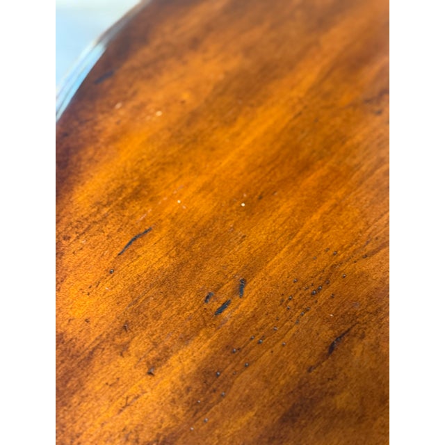 Woodbridge Furniture Metal Base With Rustic Wood Top Center Table For Sale - Image 11 of 12