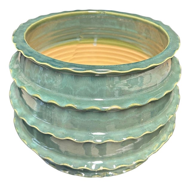 Vintage Celadon-Style Glazed Planter For Sale - Image 12 of 12