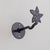 Metal 1950s Spanish Iron Flower Wall Hook For Sale - Image 7 of 11