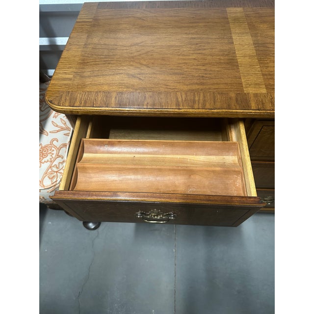 1980s Baker Furniture Georgian Oak Dresser For Sale - Image 10 of 12