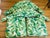 Custom Made Armchair Cushions With Pillows Tropical Banana Leaves For Sale - Image 4 of 6