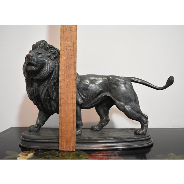 Late 19th Century French Bronze Sculpture of a Lion by Paul Édouard Delabrierre For Sale - Image 17 of 17