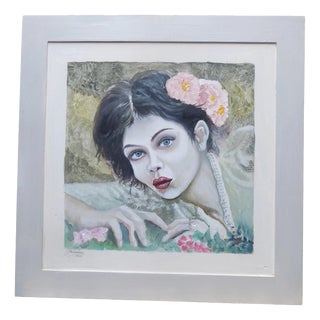 Clive Fredriksson, Portrait Painting of a Lady, 2020, Oil on Canvas For Sale