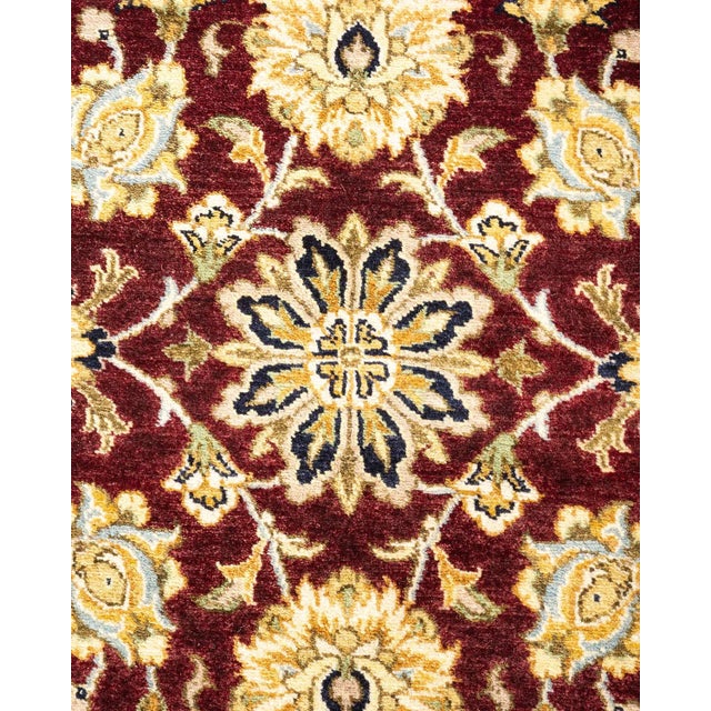 Traditional Mogul, One-of-a-Kind Hand-Knotted Area Rug in Orange, 4' 2" x 6' 4" For Sale - Image 3 of 8