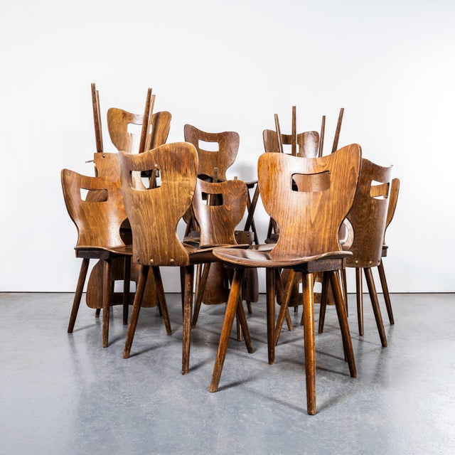 French Letterbox Dining Chair from Baumann, 1960s For Sale - Image 11 of 11