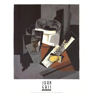 1993 Juan Gris Still Life With Newspaper Lithograph For Sale