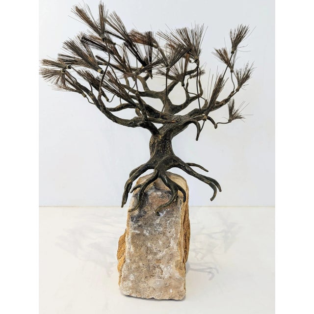 Vintage Curtis Jere "Lone Cypress" Brutalist Tree Sculpture For Sale In San Francisco - Image 6 of 7
