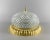 Gold Vintage Ceiling Lamp in Glass Shade & Gilt Bronze Fitting For Sale - Image 8 of 8
