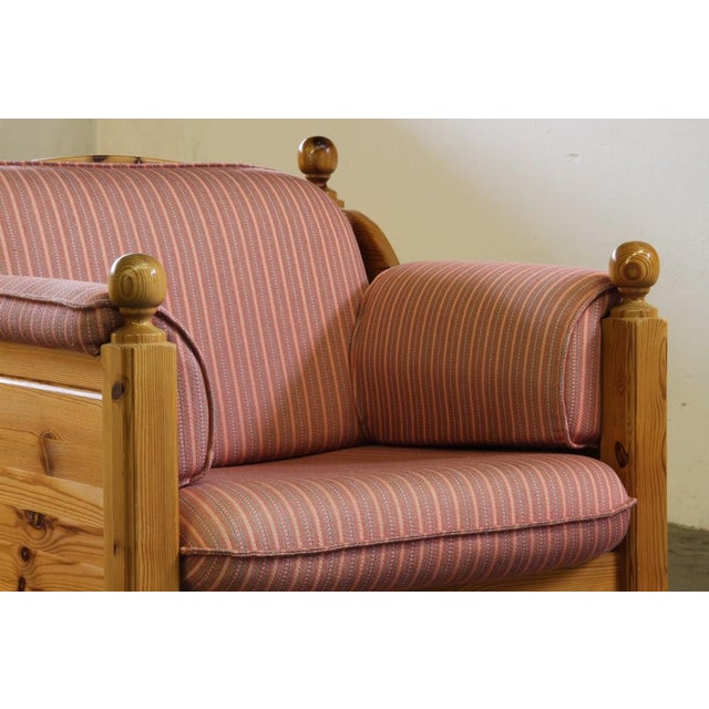 Mid-Century Danish Pine Lounge Chair, 1970s For Sale - Image 11 of 18