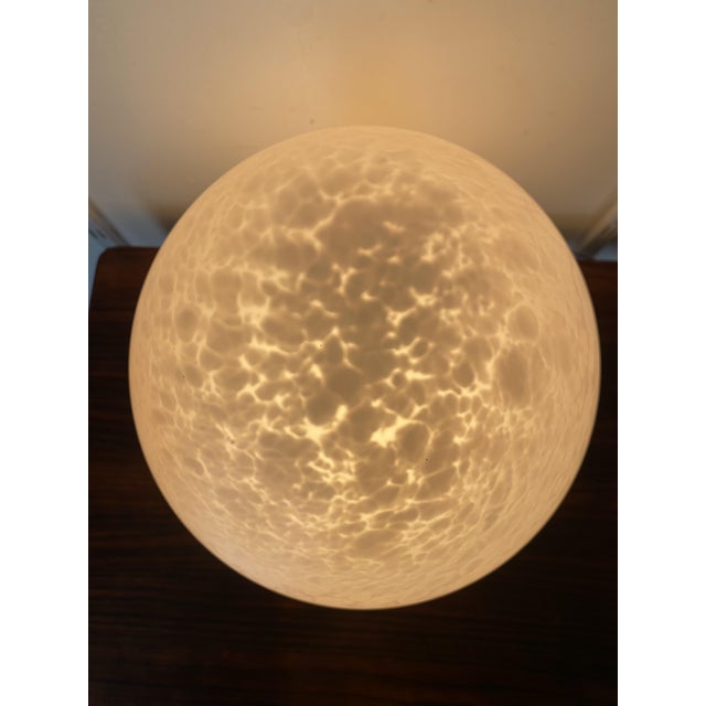 Vintage Egg-Shaped Pink Vianne Glass Lamp, 1970s For Sale - Image 4 of 17