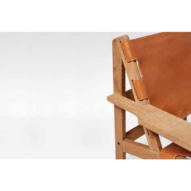 Kurt Østervig Cognac Leather Model 168 Hunters Lounge Chair by Kurt Østervig for K.P. Møbler, Denmark, 1960s For Sale - Image 4 of 7