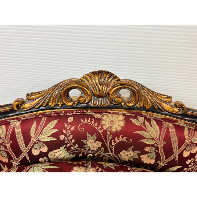 French Empire Style Bergère Armchair, Circa 1920's For Sale - Image 10 of 11