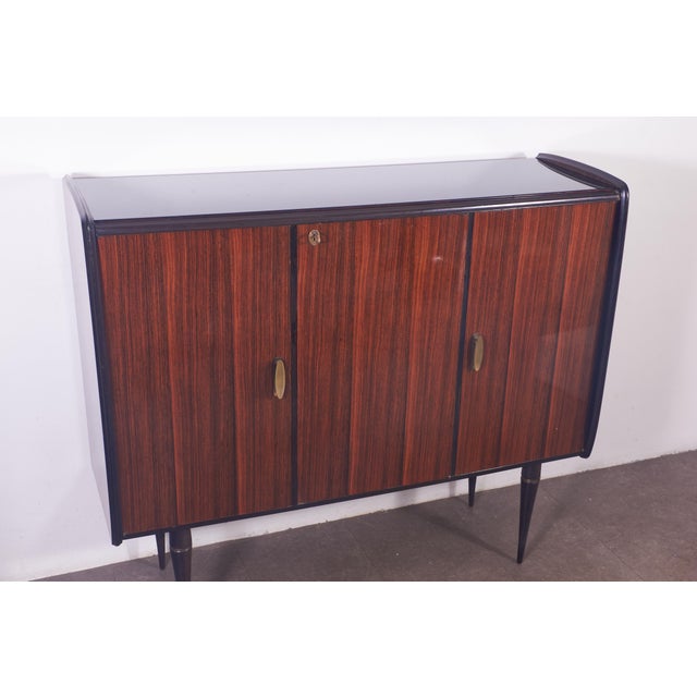 1950s Brass Sideboard Produced by Dassi Italy from Dassi Mobili Moderni For Sale - Image 15 of 16