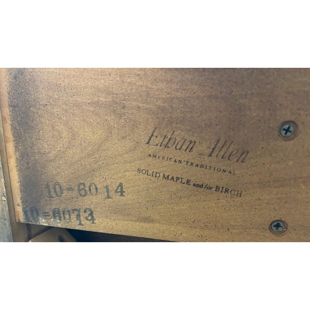 Vintage Ethan Allen American Traditional Birch and Maple Drop Leaf Dining Table For Sale - Image 13 of 13