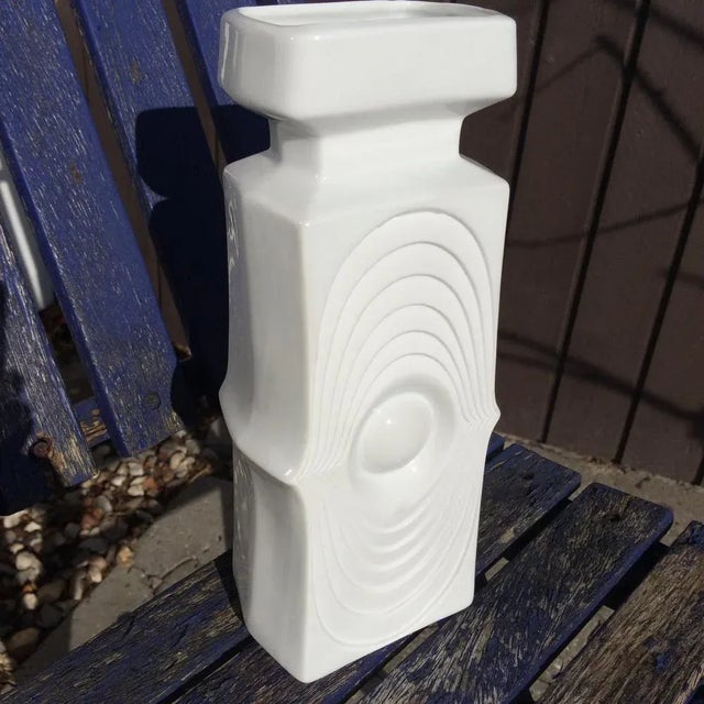 Ceramic Patterned Bisque Porcelain Vase from KPM, 1970s For Sale - Image 7 of 7