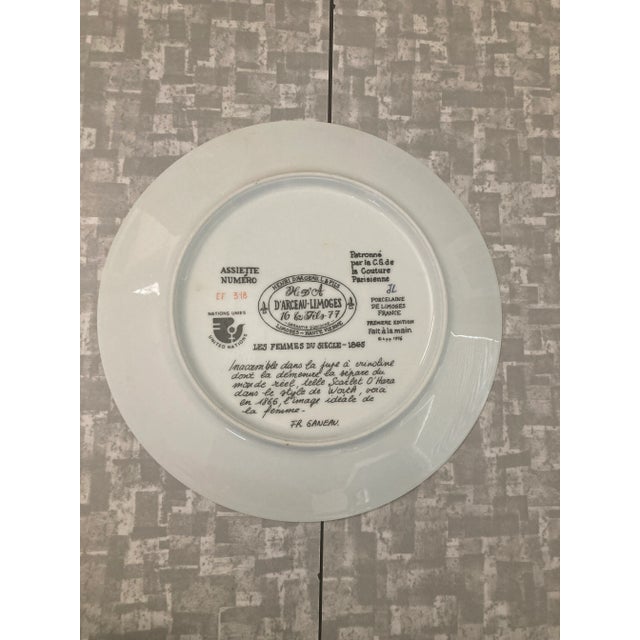 White 1970s Female Figural Decorative Plates, Set of 4 For Sale - Image 8 of 10