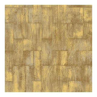 Elitis Samarcande Gold Metallic Geometric Wallpaper For Sale