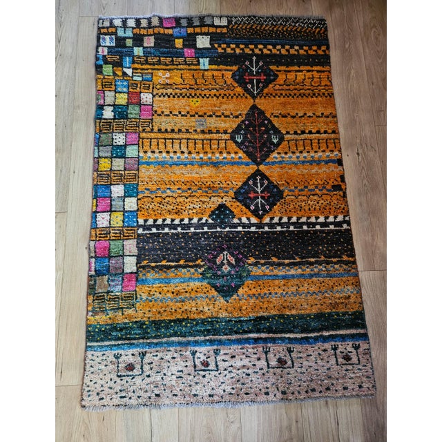 Early 21st Century Vintage Afghan Handmade Rug For Sale - Image 5 of 6