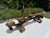 Vintage Mexican Hand-Forged Iron Five-Light Candelabra With Crackle Gilt Finish For Sale - Image 4 of 12