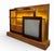 Large Roche Bobois Custom Wall Unit. Features a sliding panel with a frosted glass insert and soft backlighting. Drawers...