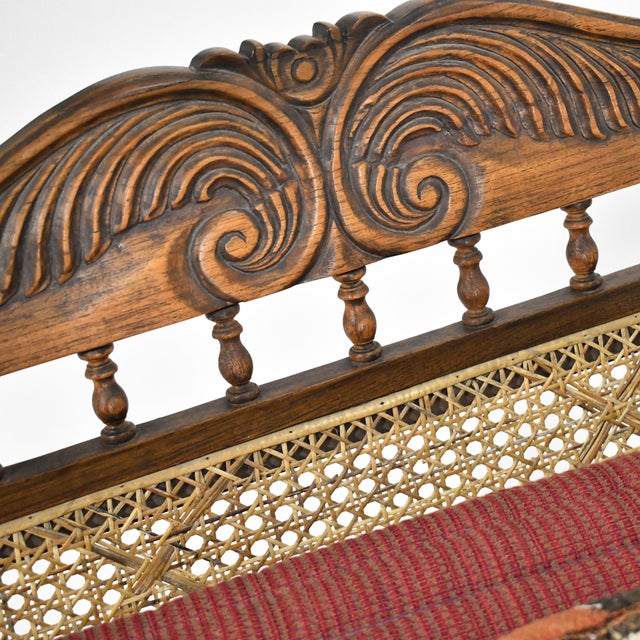 Teak and Cane Colonial Chaise Lounge For Sale - Image 12 of 12