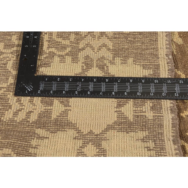 Textile Vintage Turkish Oushak Rug, 04'11 X 09'04 For Sale - Image 7 of 11