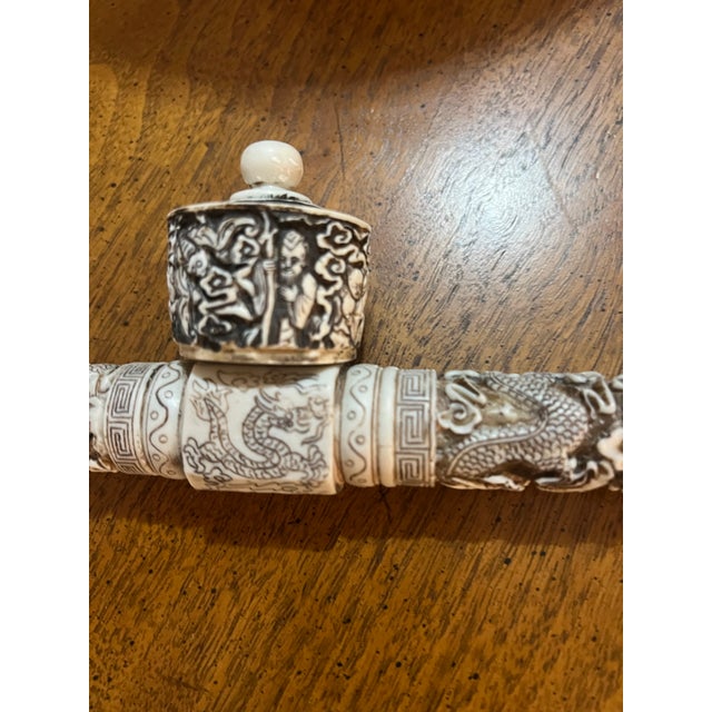 Up for consideration is a beautiful vintage Chinese hand carved smoke figure statue. This would look lovely in your home...